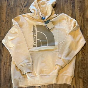 The North Face tan XXL Hoodie nwt